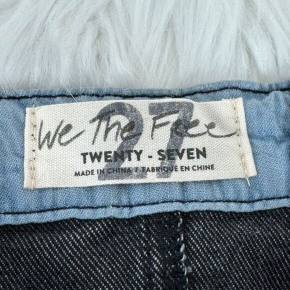 We the Free East Of Eden Black Wash Paper Bag Waist Mini Skirt Sz 27 - Picture 5 of 9